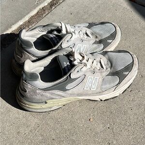 New Balance Light Gray and Dark Gray Athletic Shoes